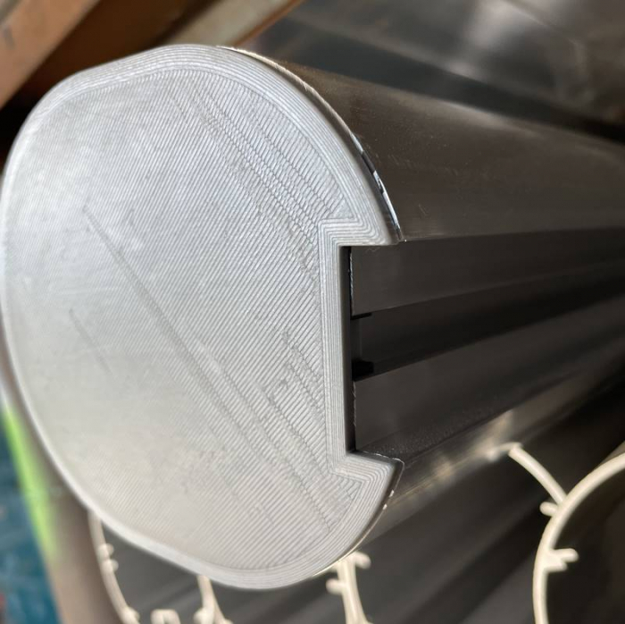 Capace protectie profil oval din aluminiu 120x100 mm [5]