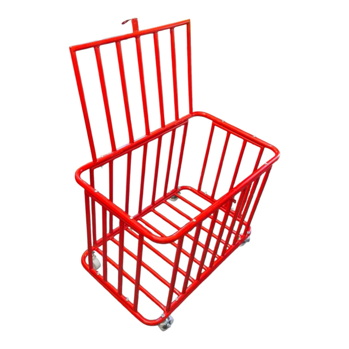 Carucior metalic Sportech pentru mingi, cu inchidere si roti [2]