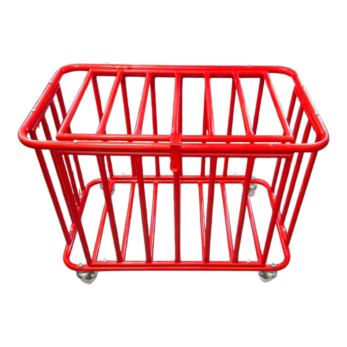 Carucior metalic Sportech pentru mingi, cu inchidere si roti [4]