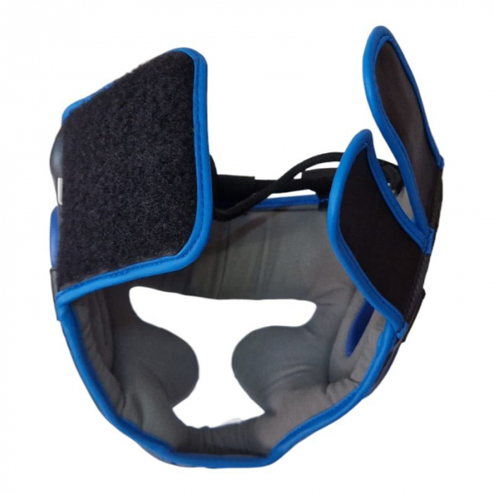 Casca box Anastasia Sport, piele naturala, marime M/L, culoare albastru cu negru [5]