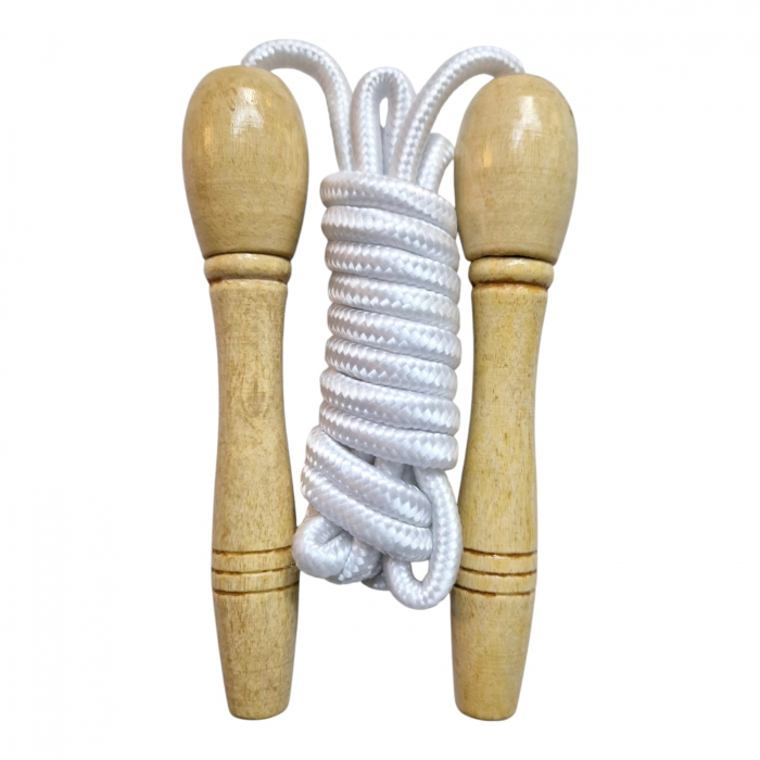 Modern jump rope - with wooden grips [2]