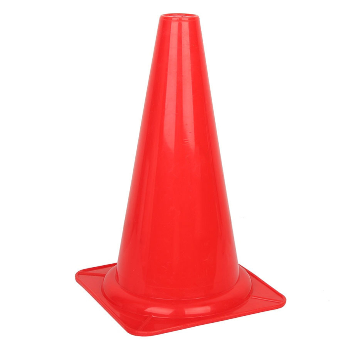 Sportech Training Cone 30 cm, Flexible PVC, Sports Agility and Field Marker Cone, Yellow or Red [2]