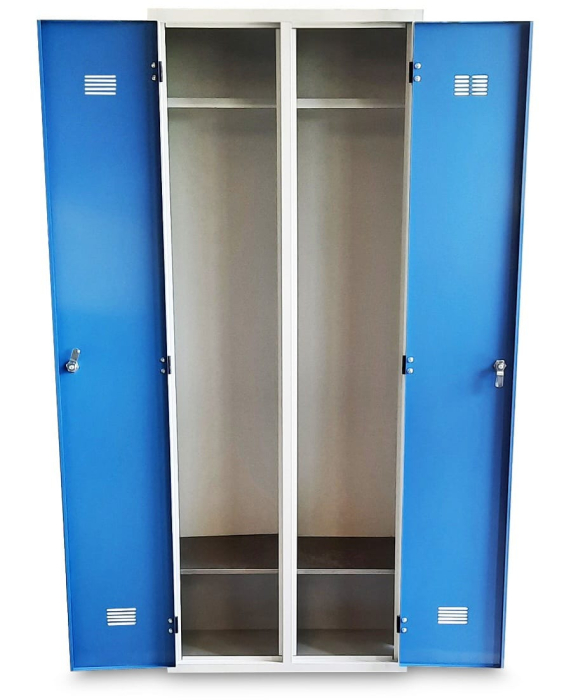 Double Metal Locker Cabinet, 600 x 450 x 1800 mm, 0.8 mm Steel Sheet [2]