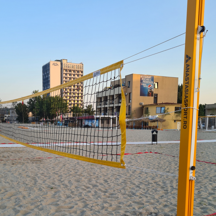 Fileu volei plaja Anastasia Sport, 8.5x1 m, cu cablu din otel [6]
