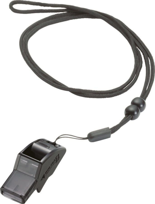 Fluier Molten Dolfin B negru, cu snur pentru baschet [6]