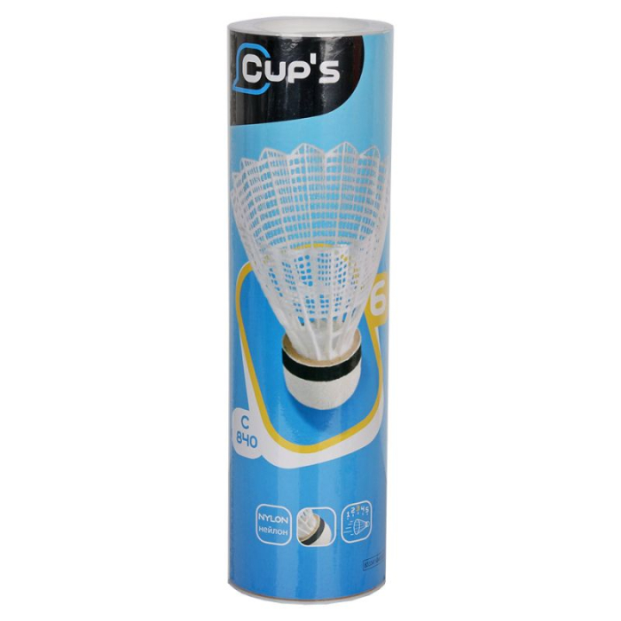 Techman Nylon Badminton Shuttlecocks, Set of 6, Training Model [2]