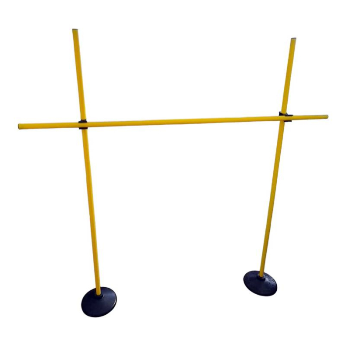 Team Sport Training Hurdle, Adjustable Obstacle 100 cm (2 Rubber Bases + 3 Poles) [2]