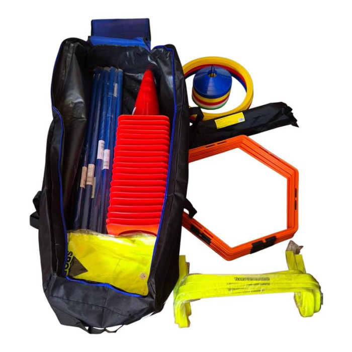 Anastasia Sport Complete Sports Training Kit for Agility, Coordination, Speed and Mobility, with Training Accessories, 12 Training Bibs and Carrying Bag [4]