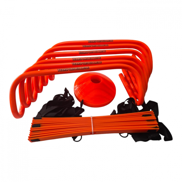 Kit / set antrenament economic: 6 obstacole, 12 copete, 1 scarita antrenament [2]