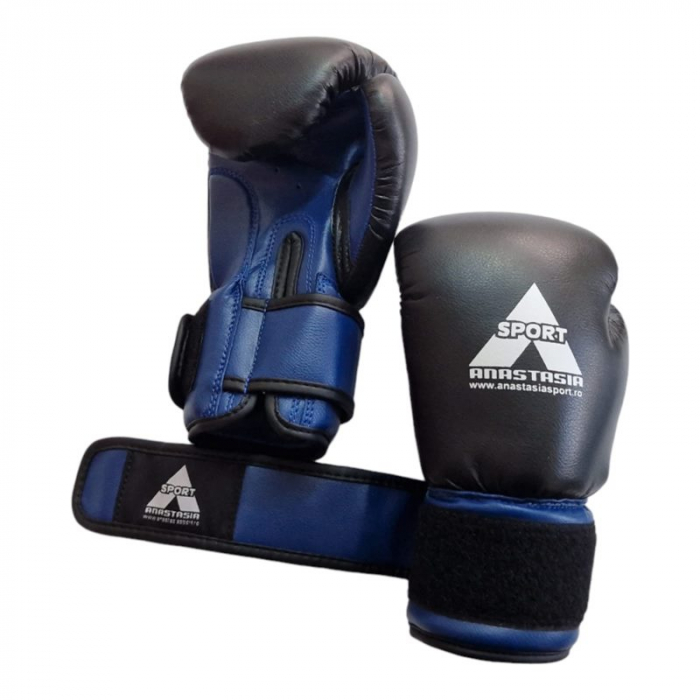 Anastasia Sport boxing gloves juniors, 6 OZ, blue black [4]