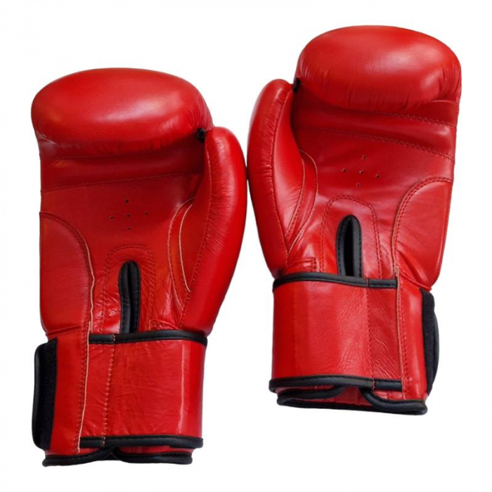 Anastasia Sport Professional Boxing Fight Gloves – Genuine Leather, Red, Training & Competition [6]