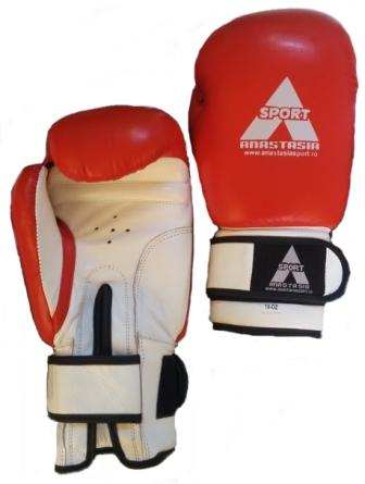 Manusi box lupta Anastasia, piele naturala, rosii, marime 10 OZ [7]