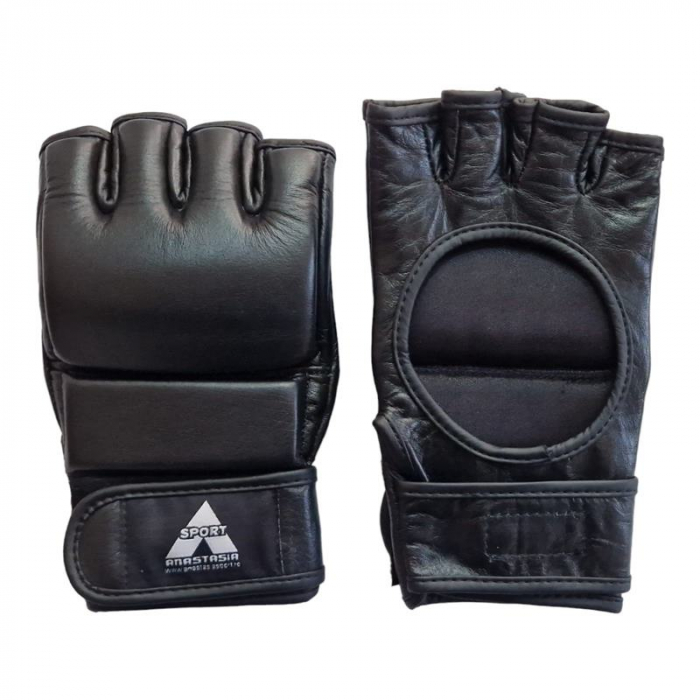 Manusi MMA Anastasia Sport piele naturala neagra, antrenament, marime L [13]