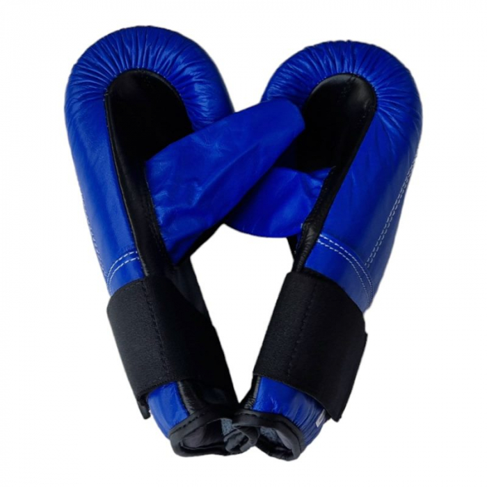 Anastasia Sport Punching Bag Gloves – Genuine Leather, Blue – For Boxing, Kickboxing, MMA [9]