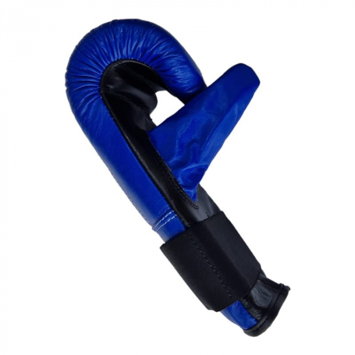 Anastasia Sport Punching Bag Gloves – Genuine Leather, Blue – For Boxing, Kickboxing, MMA [6]