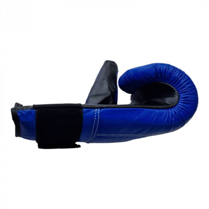 Anastasia Sport Punching Bag Gloves – Genuine Leather, Blue – For Boxing, Kickboxing, MMA [7]