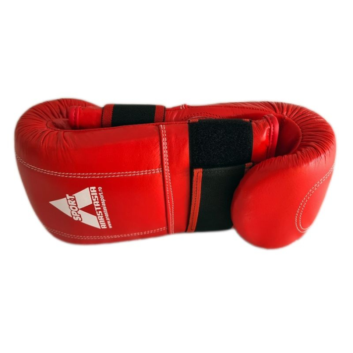 Anastasia Sport Punching Bag Gloves Natural Leather, Red, Kickboxing/MMA Training [2]