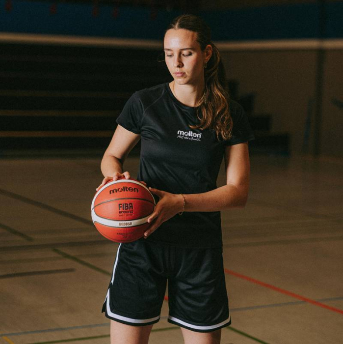 Minge baschet Molten B6G3850-RO, logo FRB, FIBA Approved 2023-2027, mărime 6, indoor/outdoor [7]