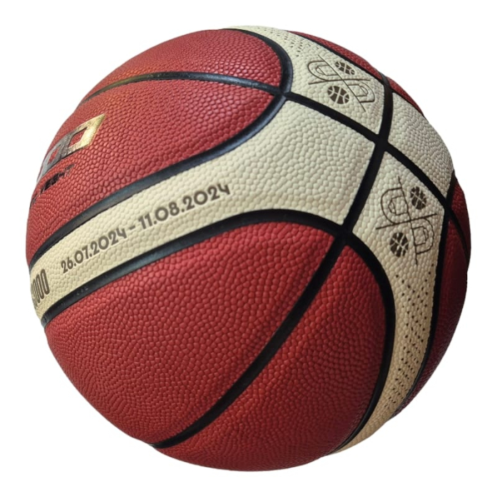 Minge baschet Molten B7G3000 Paris 2024, marimea 7, indoor/outdoor, PVC rezistent, pentru scoala si liceu [3]