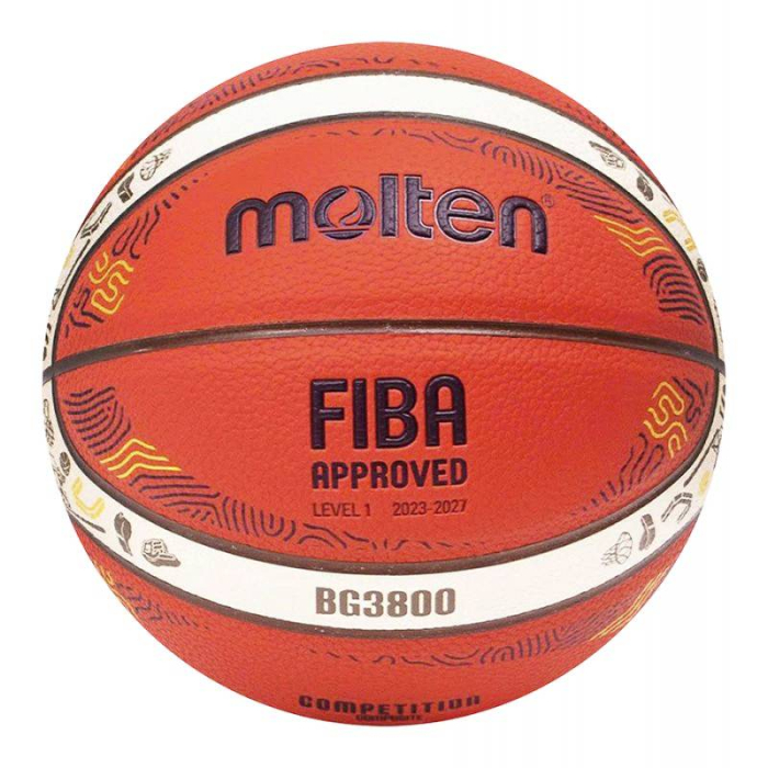 Minge baschet Molten B7G3800-E5Z Eurobaschet, aprobata FIBA, marime 7 [9]