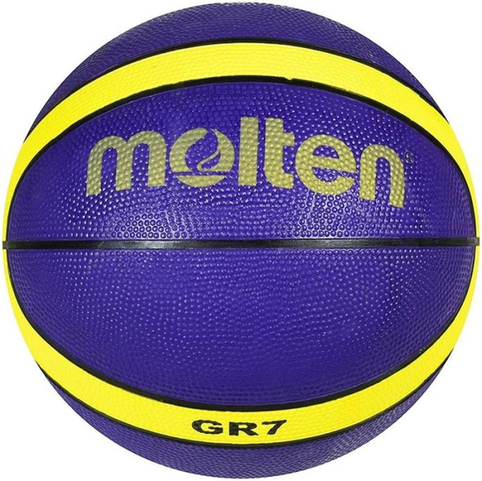 Minge baschet Molten BGR7-VY, cauciuc premium, marimea 7, mov / galben, indoor & outdoor [4]