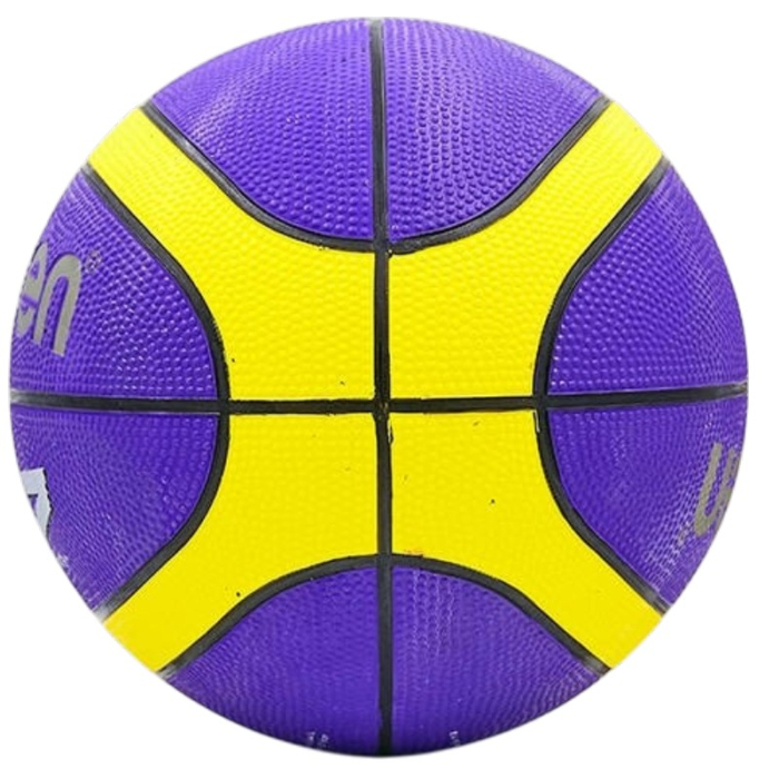 Minge baschet Molten BGR7-VY, cauciuc premium, marimea 7, mov / galben, indoor & outdoor [2]
