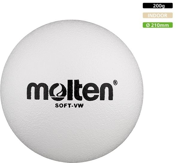 Minge spuma Molten SOFT-VW, alba, diametru 210 mm, 200 gr [3]