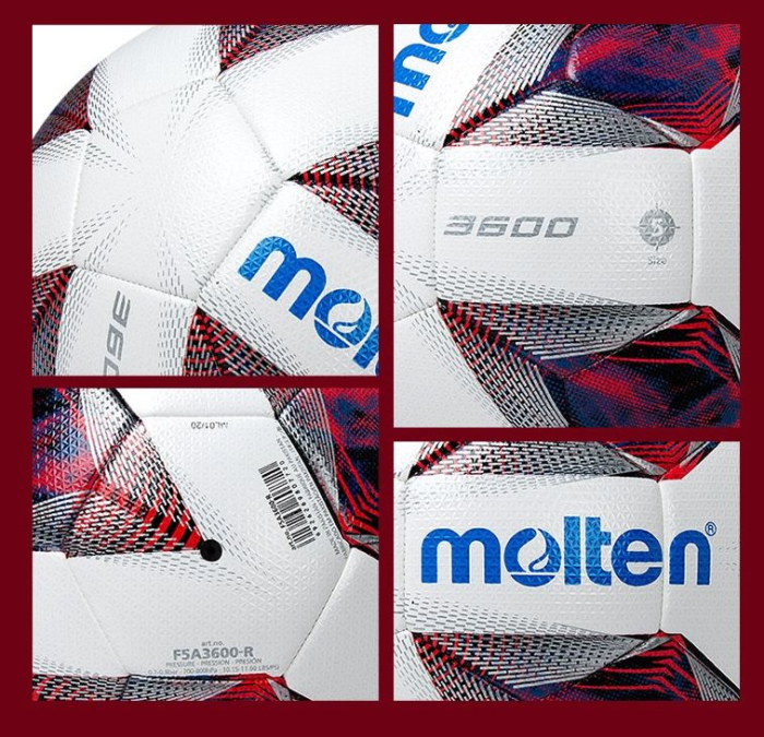 Minge fotbal Molten F5A3600, cusaturi sigilate - tehnologie inovativa, marime 5 [9]