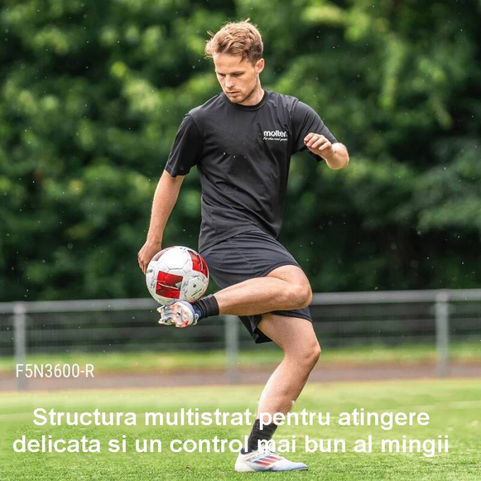 Pachet 10 mingi fotbal Molten F5N3600, cusaturi sigilate - tehnologie inovativa, marime 5 [3]