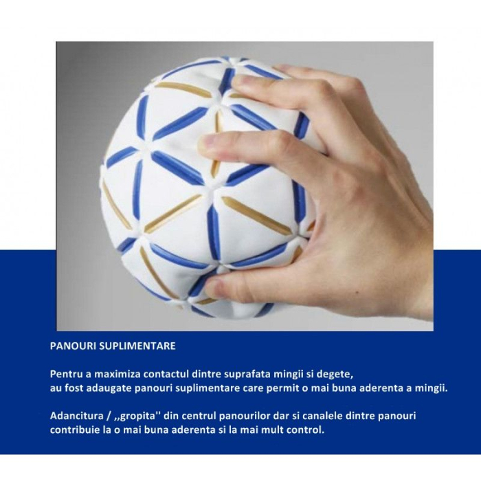 Minge handbal Molten D60 Pro marime 2, aprobata IHF competitie fara clister [17]