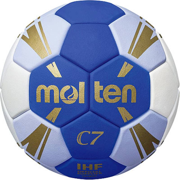 Minge handbal Molten H0C3500 speciala pentru incepatori, super grip, marime 0, alb cu albastru [2]