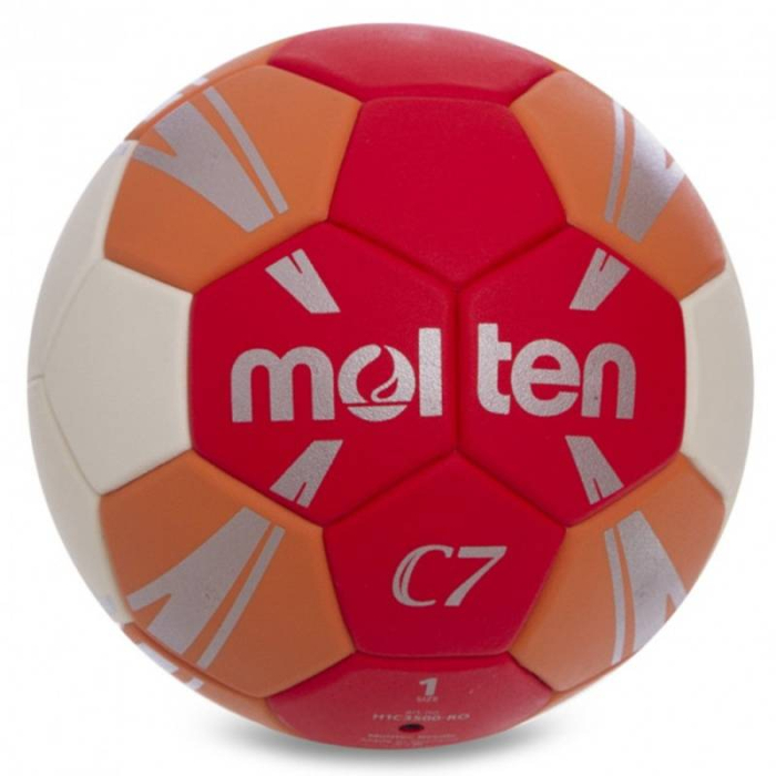 Molten H1C3500 C7 Claw Handball, Size 1, Red/White, Super Grip for Beginners [4]