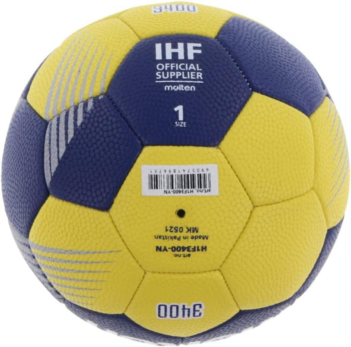 Minge handbal Molten H1F3400 marime 1, aprobata IHF,  recomandata pentru antrenament fara clister [2]