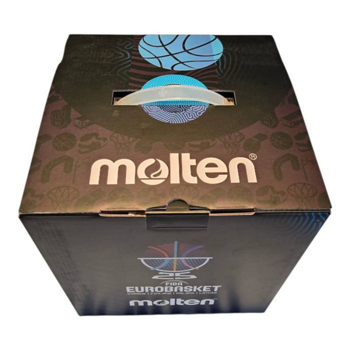 Minge oficiala baschet Molten B7G5000 FIBA EuroBasket 2025 – Piele Naturala, Indoor [4]