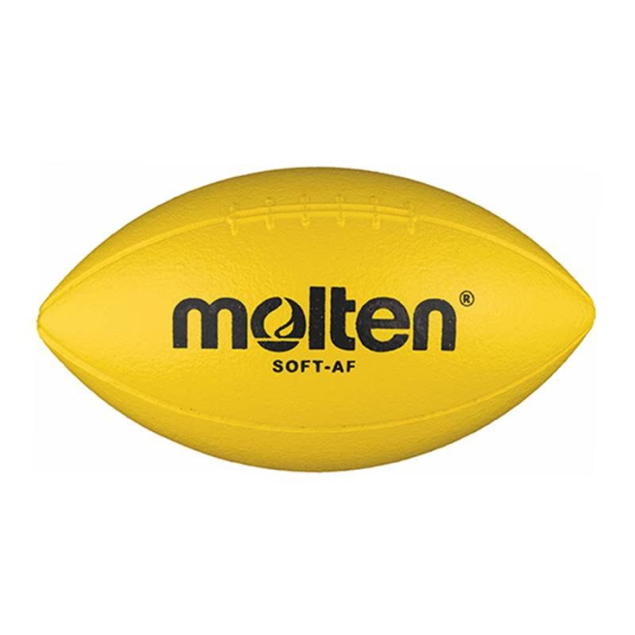 10 pcs Molten SOFT-AF Mini Rugby Soft Ball, Ø 270 mm, 160 g, Foam with Elephant Skin Coating, Yellow - Copie [2]