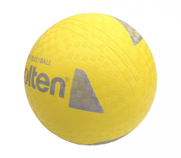 Palla Pallavolo Molten S2Y1250-Y - 160g, Diametro 210mm, Gomma Morbida, Superficie Ruvida, Colore Giallo - Foto 2