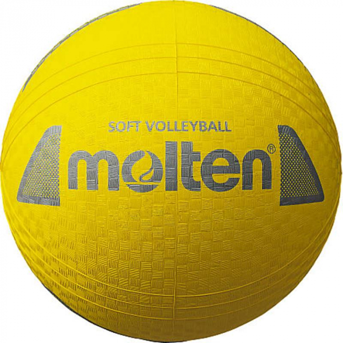 Molten S2Y1250-Y Soft Volleyball – Premium Rubber, Yellow, 160 g, Ø 210 mm [1]