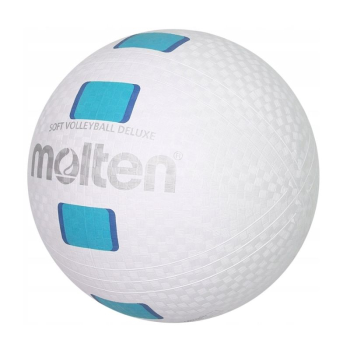 Minge volei Molten S2Y1550-WC, cauciuc soft, alb cu albastru [4]