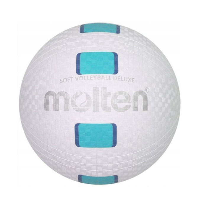 Minge volei Molten S2Y1550-WC, cauciuc soft, alb cu albastru [3]