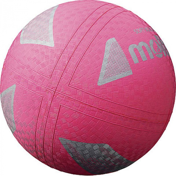 Molten S2Y1250-P Softball Volleyball – Premium Rubber, Pink, 160 g, Ø 210 mm [2]