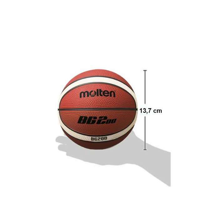Molten B1G200‑E5Z Mini Basketball EuroBasket 2025 – Size 1, Indoor/Outdoor, for Kids [2]