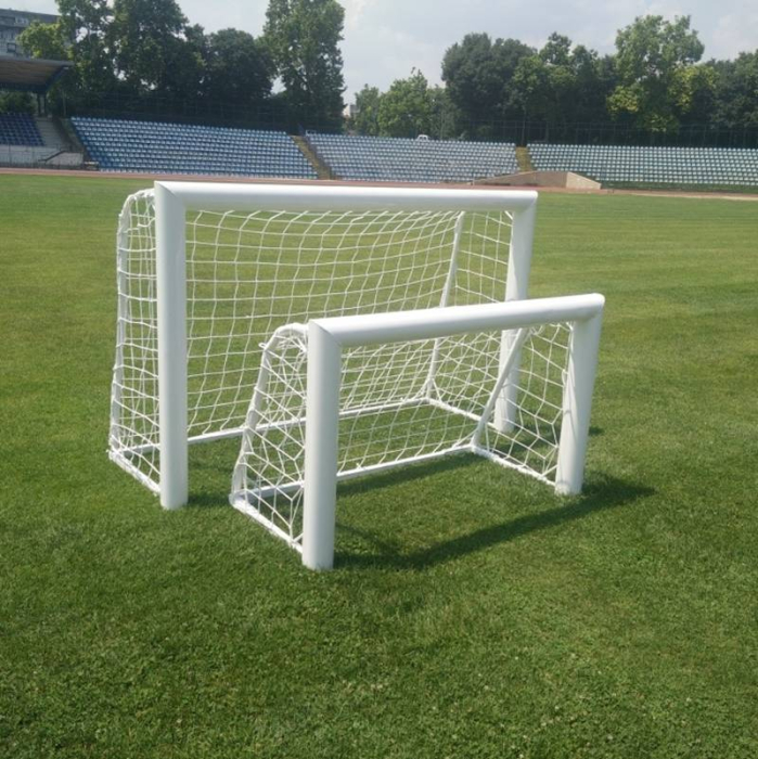 Mini-football goal 1,8 x 1,2 m made of 120 x 100 oval aluminium [2]