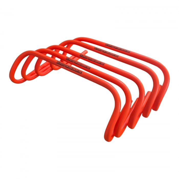 Set 5 obstacole antrenament Team, inaltime 15 cm, portocalii [2]