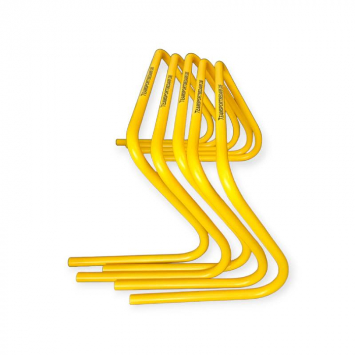 Set of 5 TeamSport Training Hurdles, 30 cm, Yellow [1]