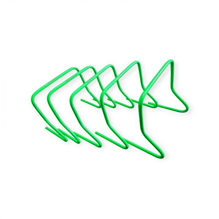 Set 5 obstacole antrenament Team, inaltime 45 cm, verde [5]