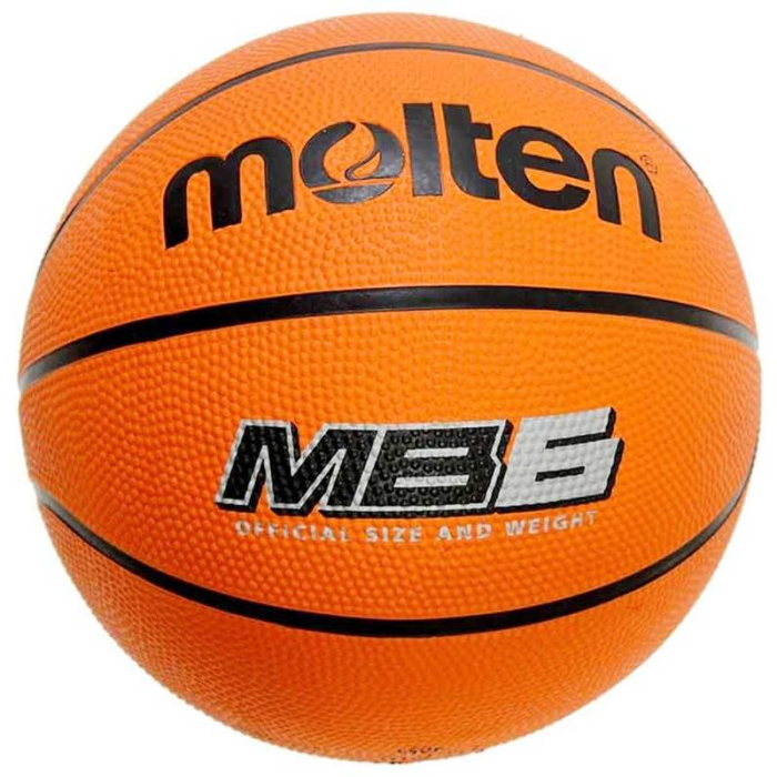 Pachet 10 mingi baschet Molten MB  marime 7 / 6 / 5 + pompa universala  + plasa mingi Molten BN10 – set antrenament baschet [5]