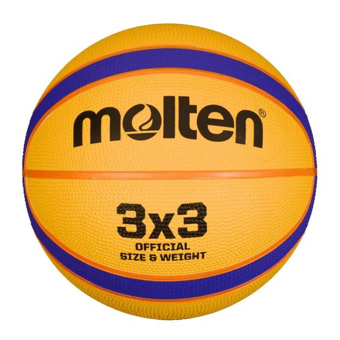 Pachet 6 mingi baschet 3x3 Molten B33T2000 + sac Molten SBP + pompa Molten [5]