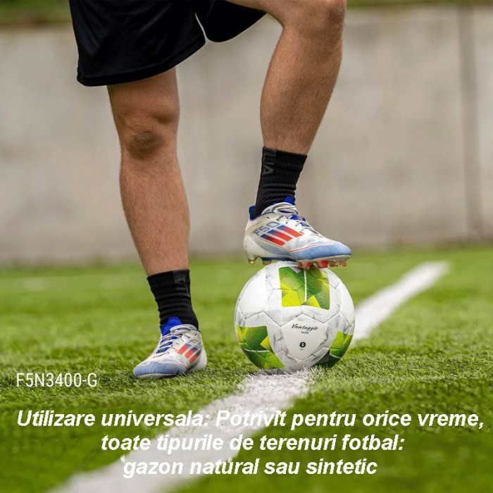 Pachet 6 mingi fotbal Molten F4N3400-G, marimea 4 + geanta + pompa [8]