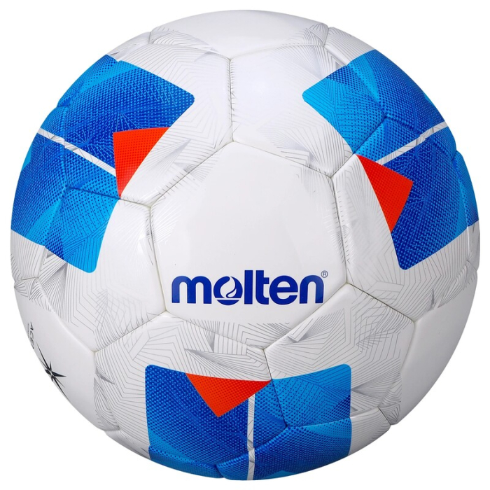 Pack of 6 Footballs Molten F5N4900 FIFA Quality PRO, ACENTEC Technology, Size 5 + Ball Bag [10]