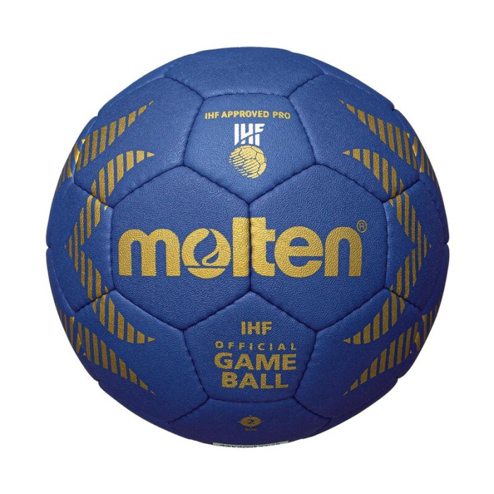 Pachet 6 mingi handbal Molten 5000, oficiala IHF, marime 2, geanta si clister 500 ml [2]